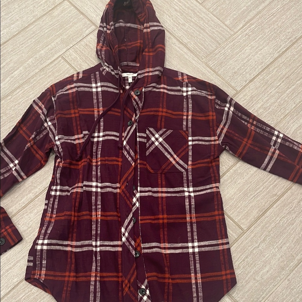 Maurice’s flannel hoodie
